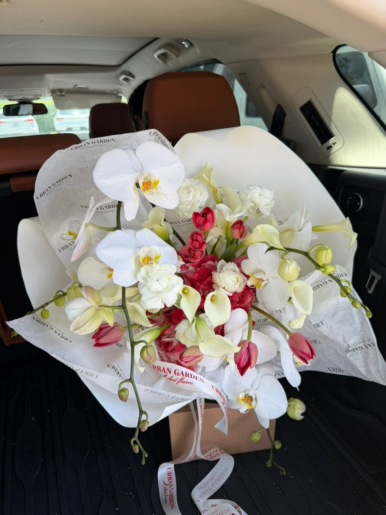 White Orchid Elegance Bouquet